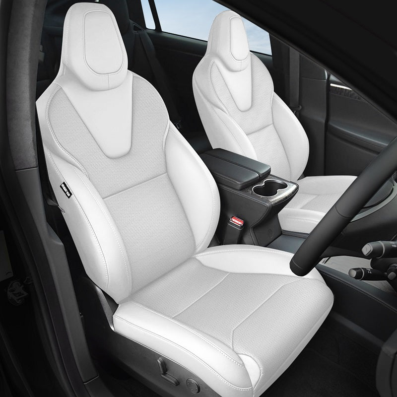 Tesla Model X Leather Seat Covers 6 Seats 2016-2019