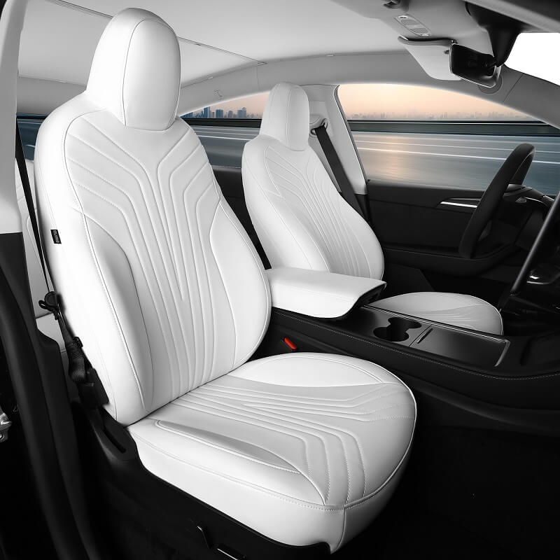 Tesla Model Y Nappa Leather Seat Covers