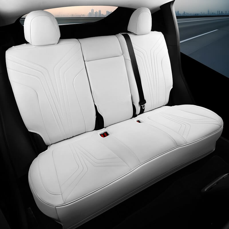 All Season Nappa Leather Seat Cover for Tesla Model 3/Y