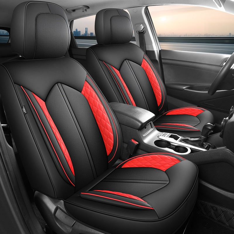 Warner Brothers Official Superman Micro Fit Seat Covers – Black Fabric, Full Set, 4mm Cushion Layer
